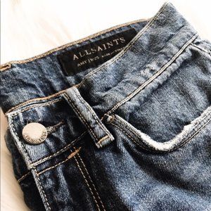 All Saints Ripped Boyfriend Jeans